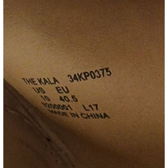 Katy Perry Collection The Kala Women's Nude Microsuede Metallic Sandals Size 10 - Picture 9 of 10